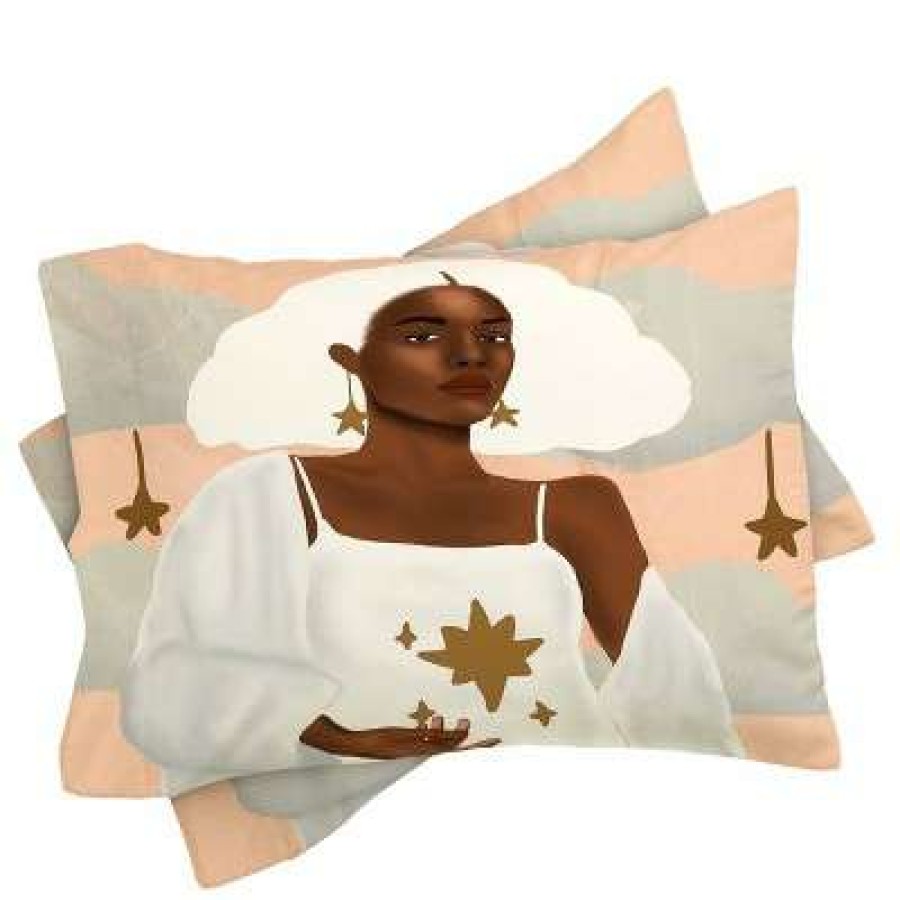 Duvet Cover Bedding Sets * | Best Deal Nawaali Illustrations Star Duvet Set Deny Designs White