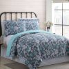 Quilt Bedding Sets * | Budget Modern Threads 100% Cotton 2 Or 3 Piece Printed Reversible Quilt Sets Agnes.