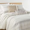 Quilt Bedding Sets * | Coupon Pickford Comforter Set Taupe, Grey & Cream Levtex Home