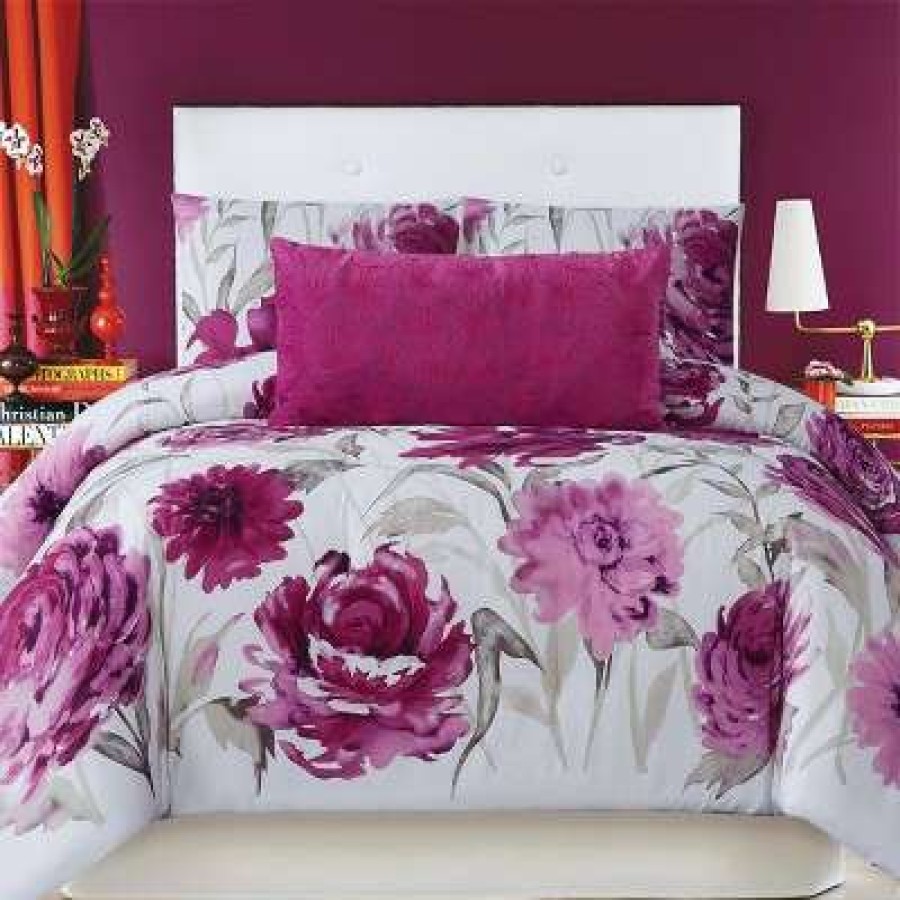 Bedding Collections * | Best Deal Christian Siriano Remy Floral Bedding Collection