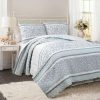 Quilt Bedding Sets * | Cheap Lush Decor Nisha Reversible Quilt Set Blue Lush Decor