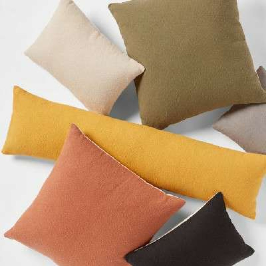 Bedding Collections * | Coupon Boucle Color Blocked Decorative Throw Pillow Collection Threshold