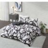 Comforter Bedding Sets * | New Anaya 3Pc Cotton Printed Comforter Set Cosmoliving By Cosmopolitan Black/White