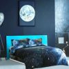 Duvet Cover Bedding Sets * | Cheap 4 Pcs 3D Printed Galaxy Sky Cosmos Night Pattern Bedding Quilt Duvet Cover Set Piccocasa