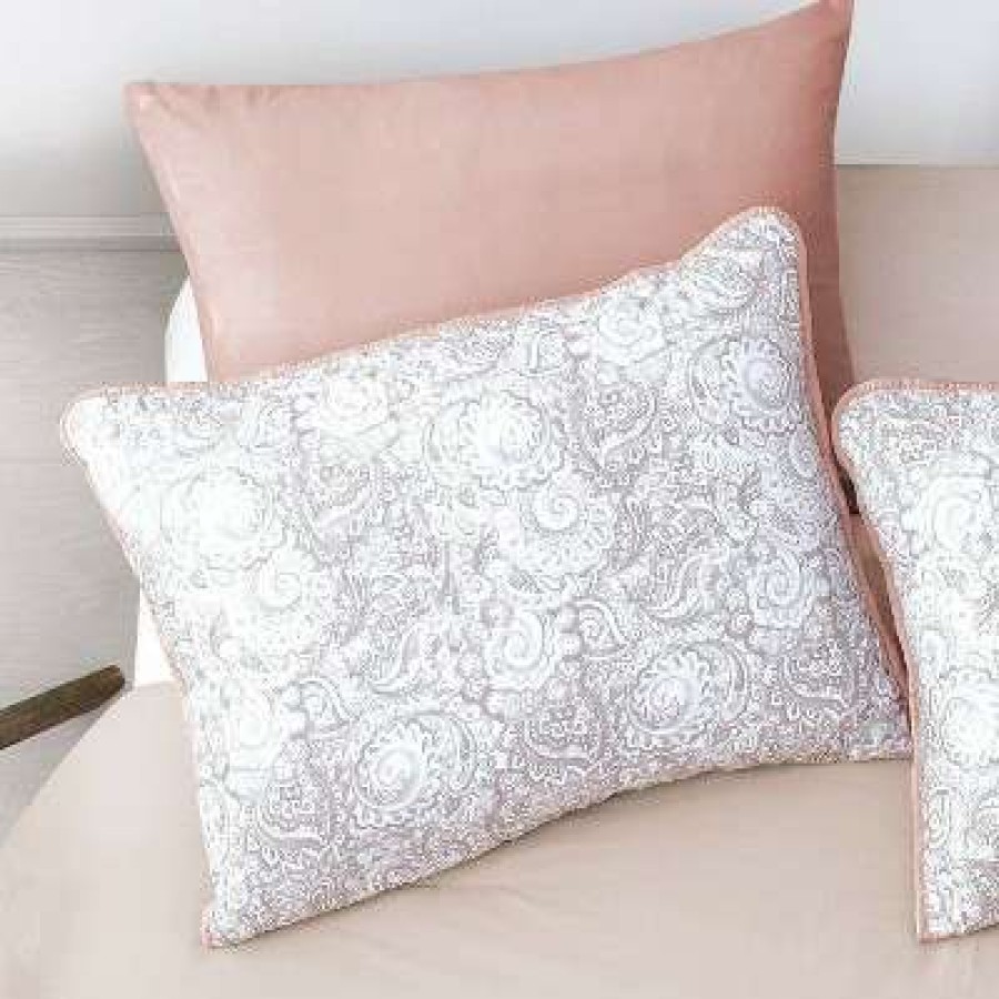 Comforter Bedding Sets * | Outlet Riverbrook Home Katie Layered Comforter & Coverlet Set Blush/Taupe