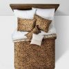 Comforter Bedding Sets * | Top 10 Cassina Leopard Velvet Comforter Set Brown Opalhouse