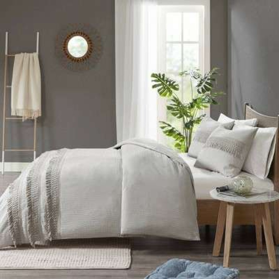 Comforter Bedding Sets * | Best Deal Madison Park Roselle Cotton Seersucker Comforter Set