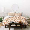 Duvet Cover Bedding Sets * | Top 10 Little Arrow Design Co Ginkgo Leaves Duvet Set Deny Designs Orange