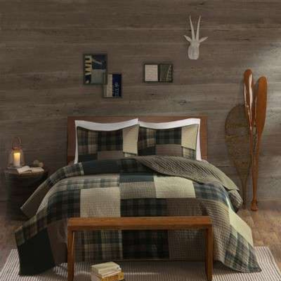 Quilt Bedding Sets * | Promo Woolrich Winter Hills Oversized Cotton Quilt Set Tan