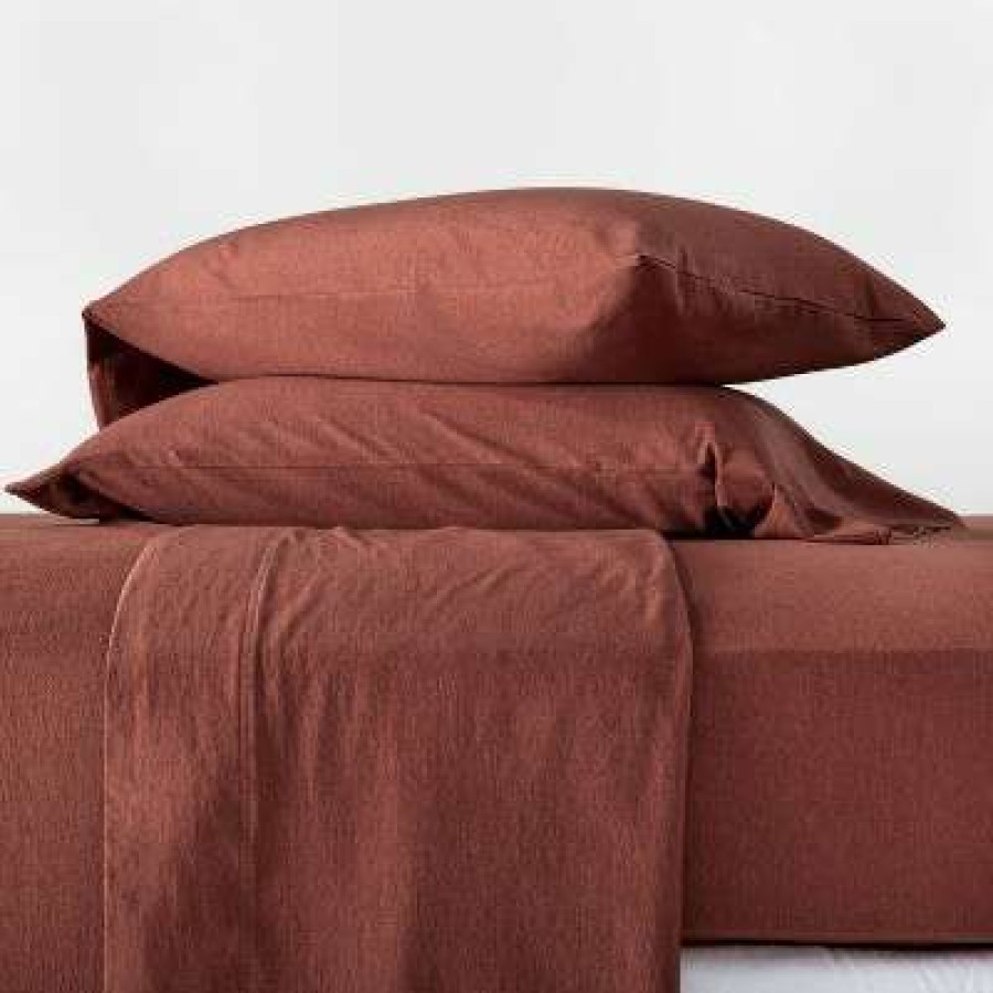 Bedding Collections * | Discount Jersey Solid Sheet Set Collection Casaluna