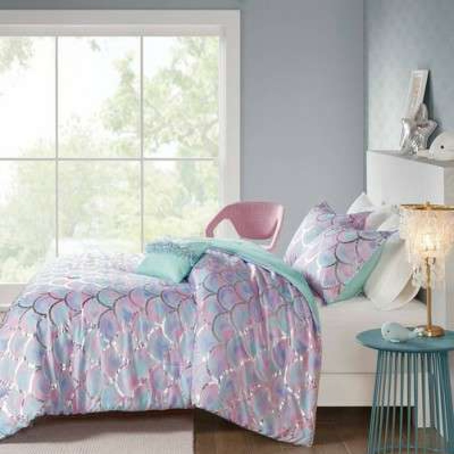 Comforter Bedding Sets * | Outlet Mi Zone Daphne Metallic Printed Reversible Comforter Set