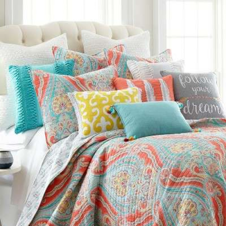 Quilt Bedding Sets * | Cheap Greenwich Multi Quilt And Pillow Sham Set Levtex Home