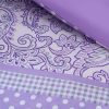 Comforter Bedding Sets * | Buy Mi Zone Angela Polka Dot Floral Comforter Set Purple