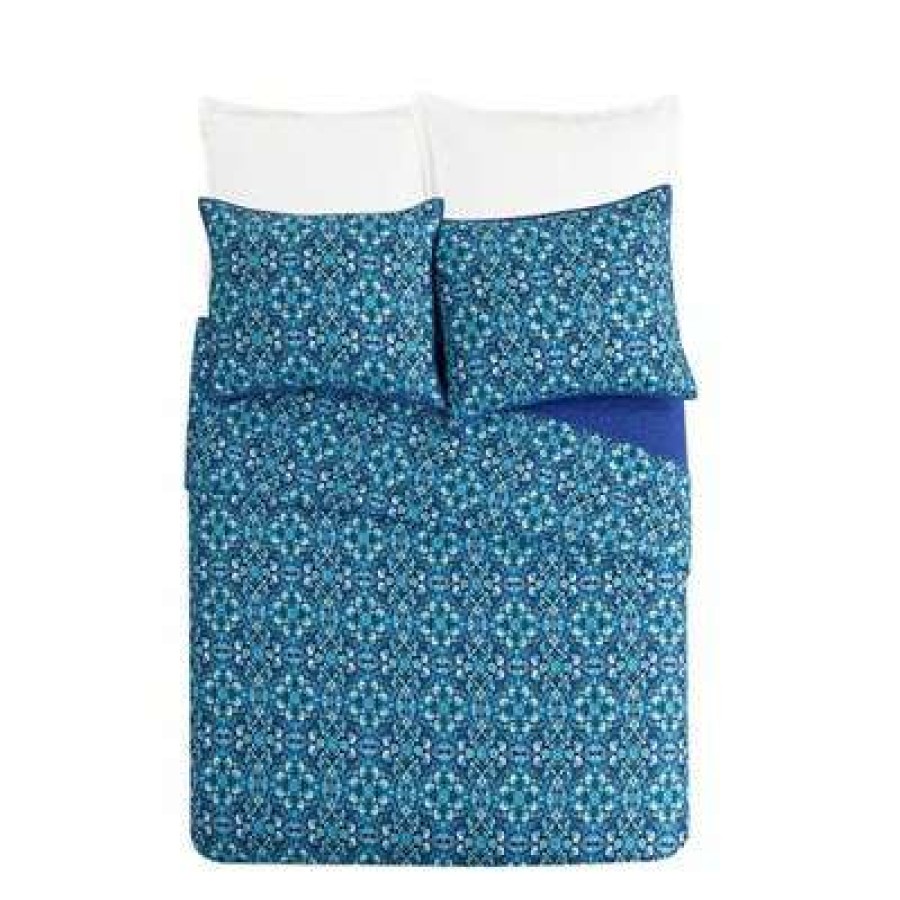 Quilt Bedding Sets * | New Micah Medallion Quilt Set Vera Bradley Deep Turquoise