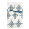 Duvet Cover Bedding Sets * | Cheapest Jungalow By Justina Blakeney All Dance Duvet Cover & Sham Set Justina Blakeney For Makers Collective Teal Blue/Cream