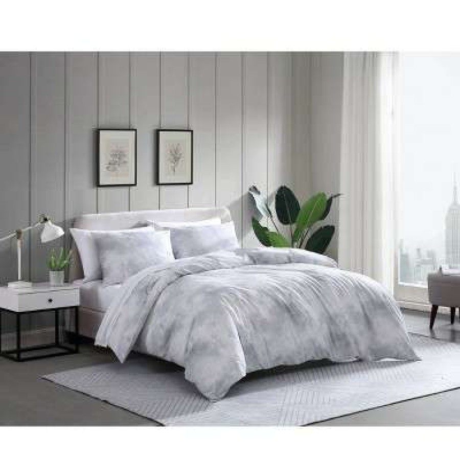 Comforter Bedding Sets * | Promo Koto Clouds Comforter & Sham Set City Scene Gray