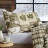 Quilt Bedding Sets * | Buy Great Bay Home Stonehurst Lodge Reversible Quilt Set Full / Queen Taupe / Green