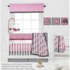 Comforter Bedding Sets * | Cheapest Bacati Elephants Pink/Fuschia/Gray 10 Pc Crib Bedding Set With Long Rail Guard Cover