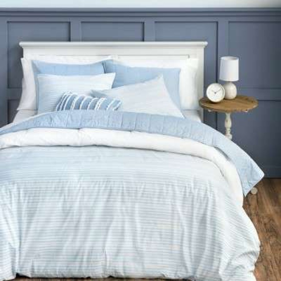 Comforter Bedding Sets * | Promo Martha Stewart Homestead Stripe Comforter Set