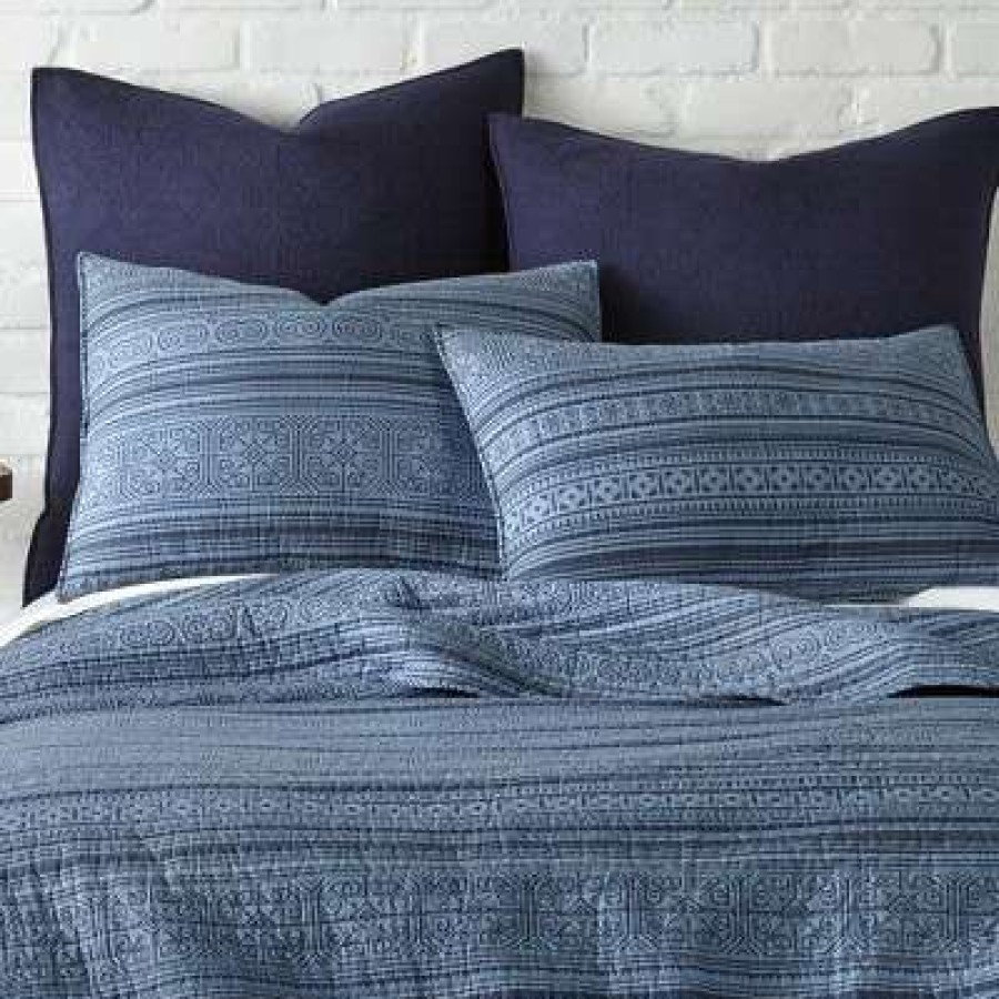 Quilt Bedding Sets * | Best Pirce Tolteca Quilt Set Indigo Levtex Home