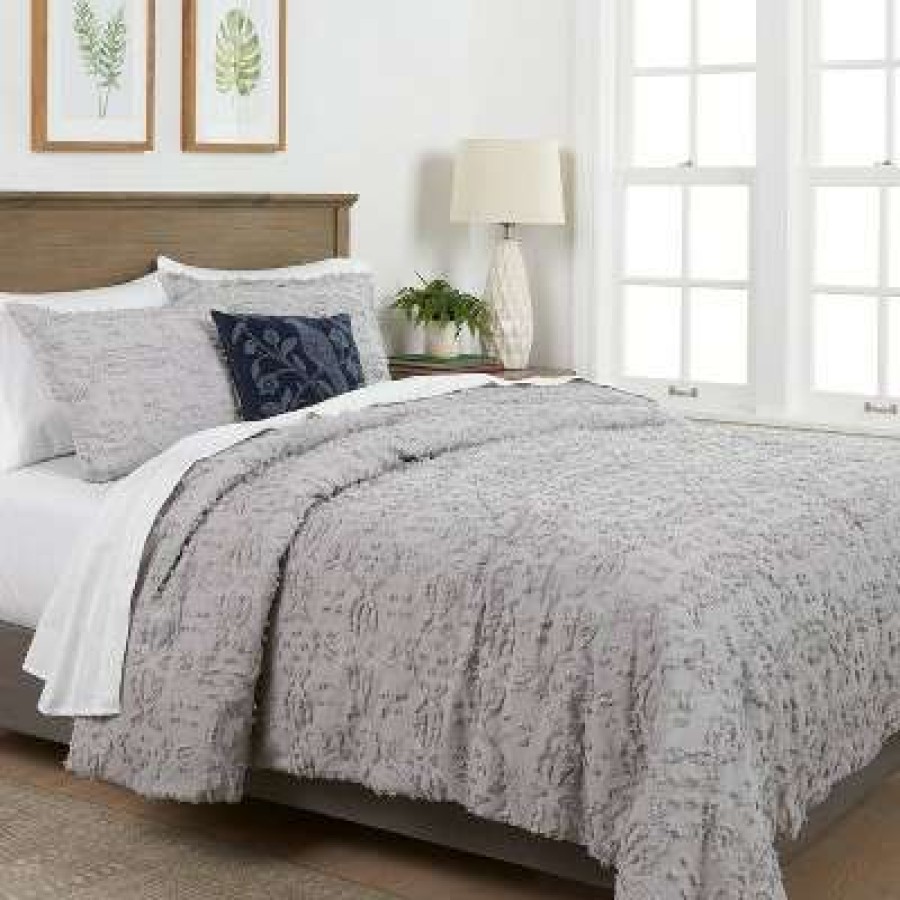 Duvet Cover Bedding Sets * | Cheapest Clipped Chenille Duvet Cover & Sham Set Threshold