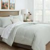 Comforter Bedding Sets * | Best Reviews Of Washed Cotton Sateen Comforter & Sham Set Threshold White