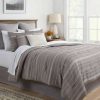 Comforter Bedding Sets * | Best Sale Cedarbrook Chambray Matelasse Stripe Comforter & Sheet Bedding Set Gray Threshold