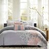 Duvet Cover Bedding Sets * | Flash Sale Madison Park Jane Floral Duvet Cover Set 6Pc