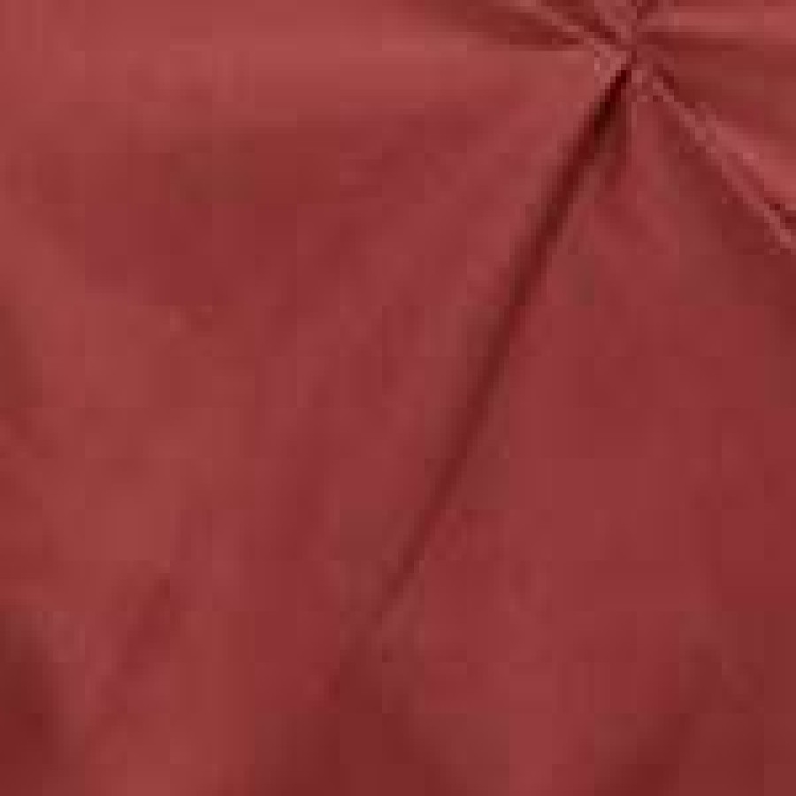 Duvet Cover Bedding Sets * | Top 10 Sweet Home Collections Sweet Home Collection | 3 Piece Duvet Cover Pinch Pleat Pintuck Design With Zipper Closure And Shams, Queen, Burgundy