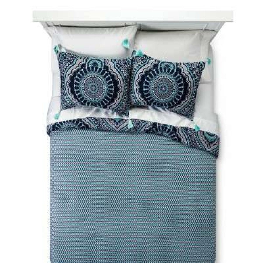 Comforter Bedding Sets * | Best Deal Blue Akina Comforter Set Mudhut