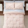 Comforter Bedding Sets * | Best Deal Simply Clean Pleated Bed In A Bag Serta