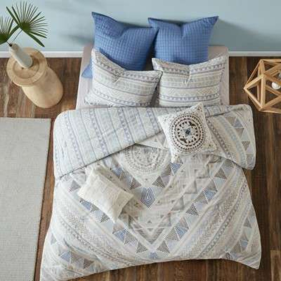 Comforter Bedding Sets * | Promo Urban Habitat Sydney Cotton Reversible Comforter Set 7Pc