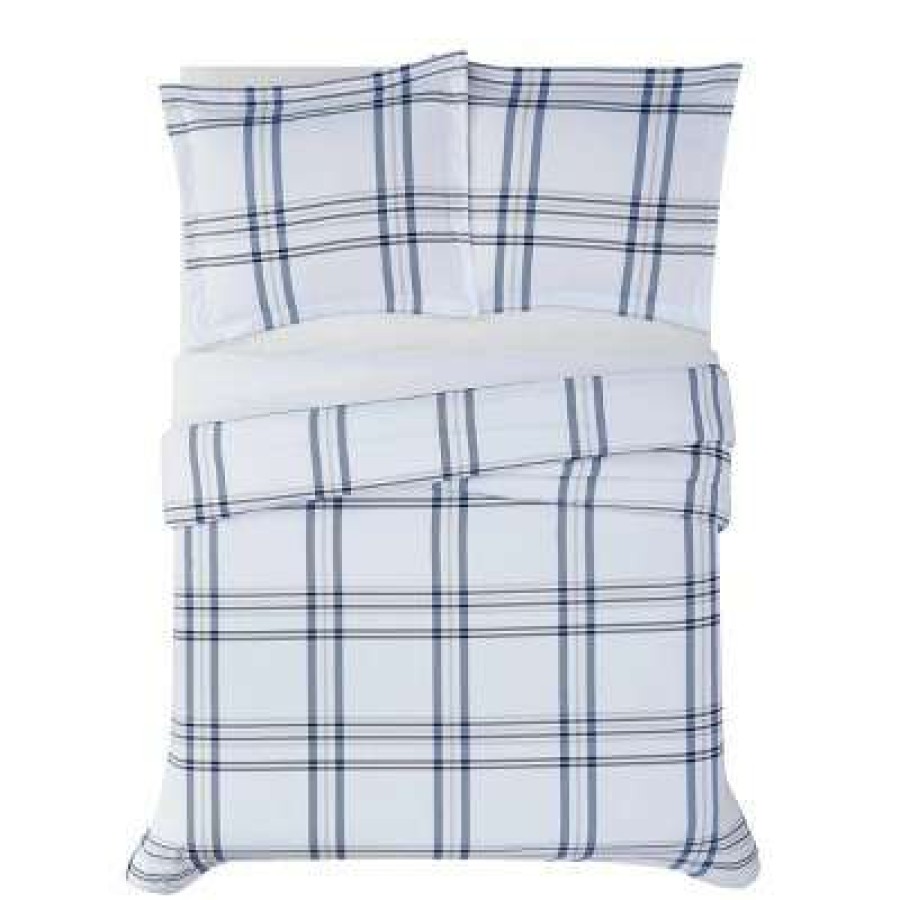 Duvet Cover Bedding Sets * | Best Deal London Fog Kent Plaid Duvet Set Multicolored