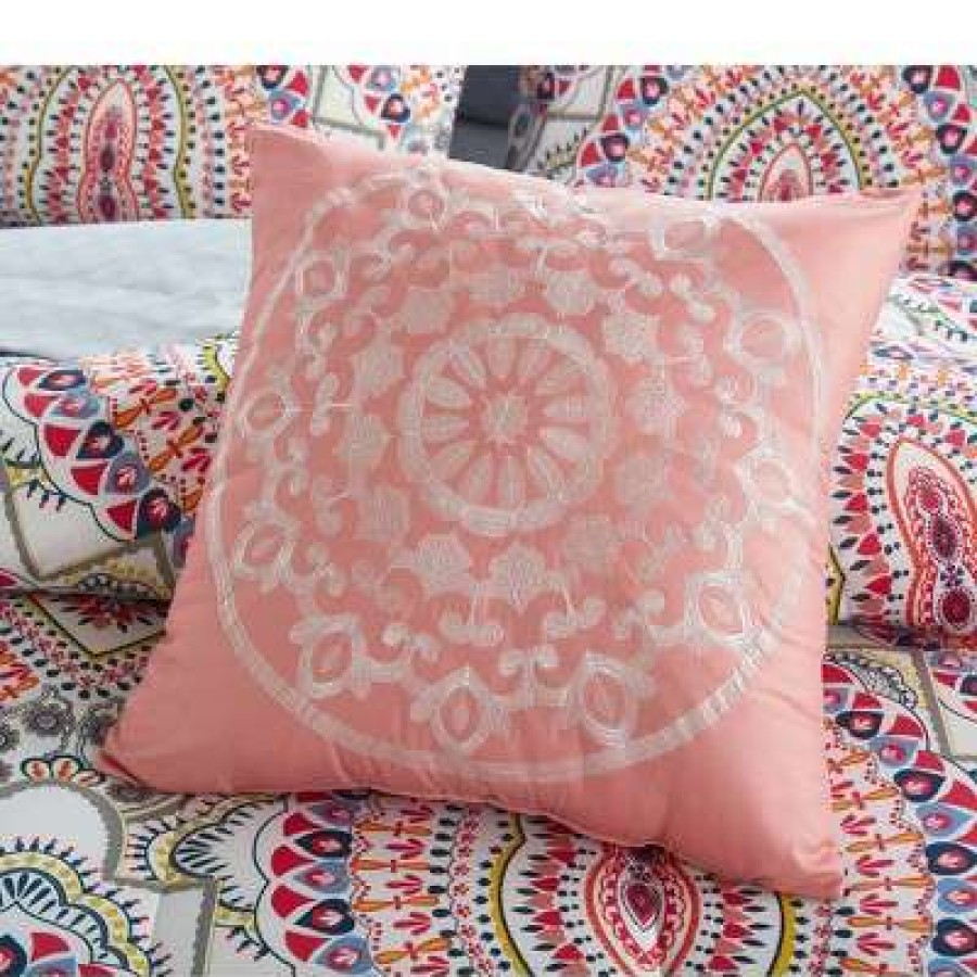 Comforter Bedding Sets * | Top 10 Hayley Reversible Comforter Set Idea Nuova Coral