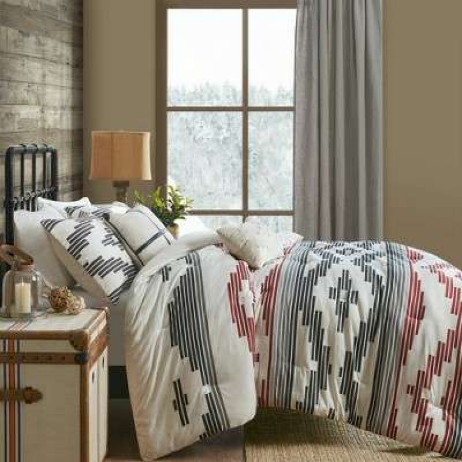 Comforter Bedding Sets * | Wholesale Woolrich Simons Comforter Set Gray/Red