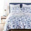 Quilt Bedding Sets * | New Linnea Blue Quilt And Pillow Sham Set Levtex Home