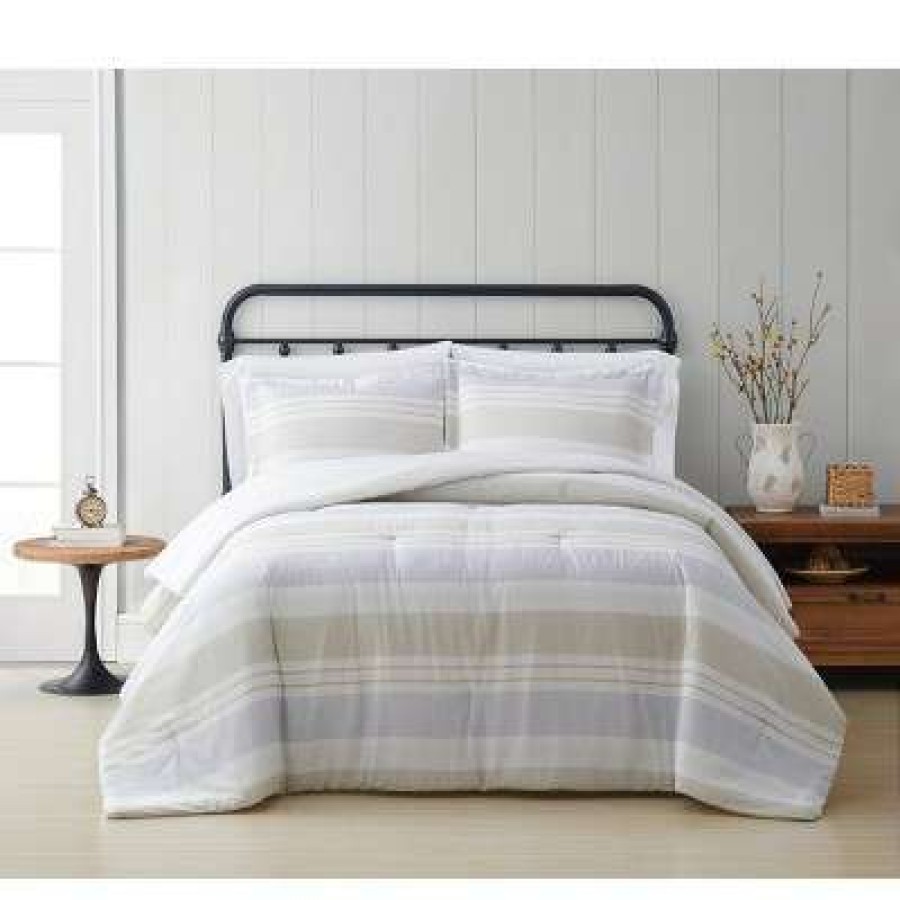 Bedding Collections * | Brand New Cottage Classics Spa Stripe Bedding Collection