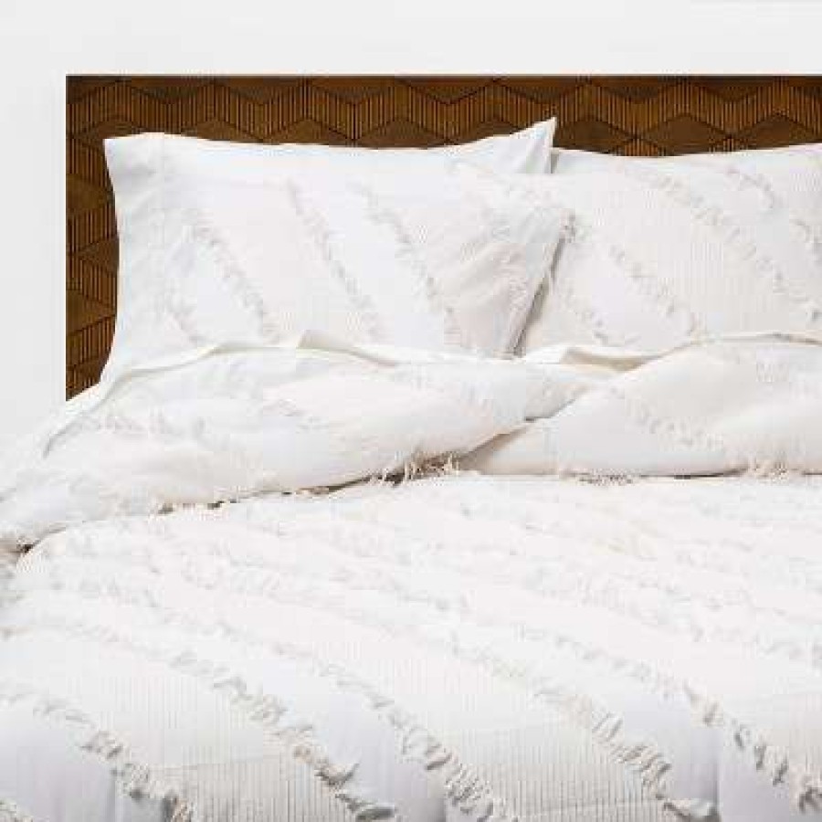 Bedding Collections * | Brand New Diagonal Textured Bedding Collection Opalhouse