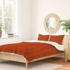 Duvet Cover Bedding Sets * | Best Pirce Grace Saona Pattern Terracota Duvet Set Deny Designs Orange