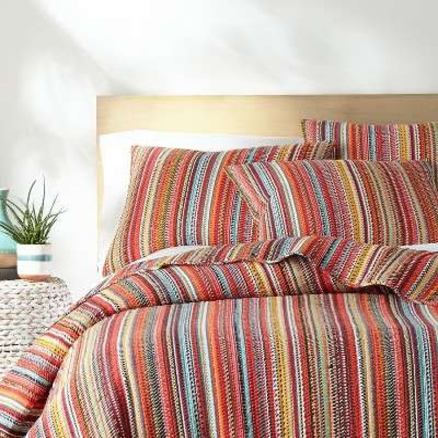 Quilt Bedding Sets * | Best Reviews Of Uluru Stripe Quilt And Pillow Sham Set Levtex Home