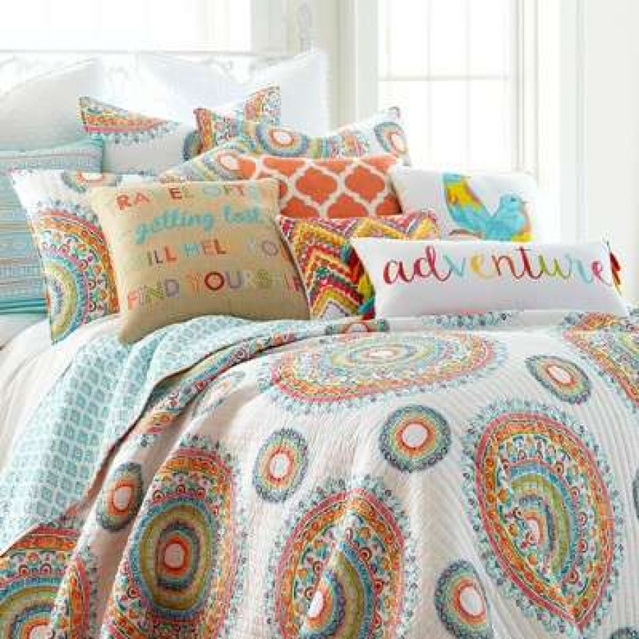 Quilt Bedding Sets * | Promo Mayla Medallion Quilt And Pillow Sham Set Levtex Home