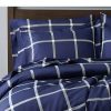 Duvet Cover Bedding Sets * | Promo Printed Windowpane Duvet Cover Set Truly Soft