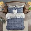 Comforter Bedding Sets * | Discount Madison Park Gordy Reversible Complete Bedding Set Navy