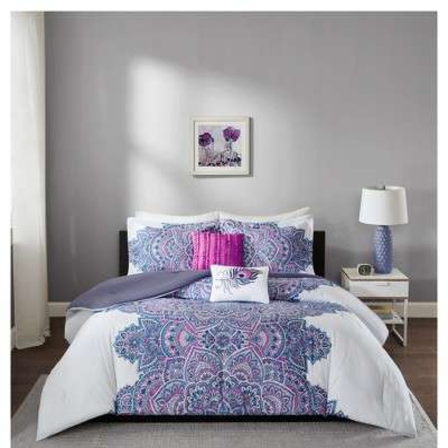 Comforter Bedding Sets * | Wholesale Intelligent Design Purple Lolita Printed Comforter Set