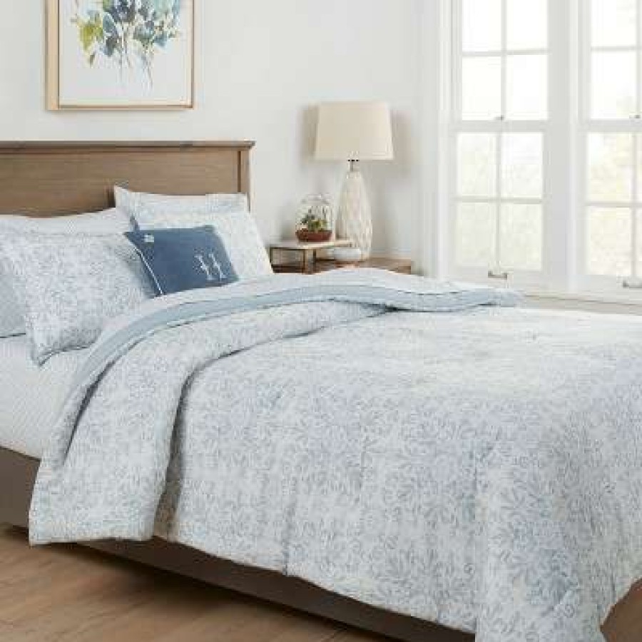 Comforter Bedding Sets * | Wholesale Atherton Medallion Comforter Set With Sheets Threshold Blue