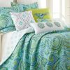 Quilt Bedding Sets * | Best Deal Darjeeling Teal Quilt And Pillow Sham Set Levtex Home