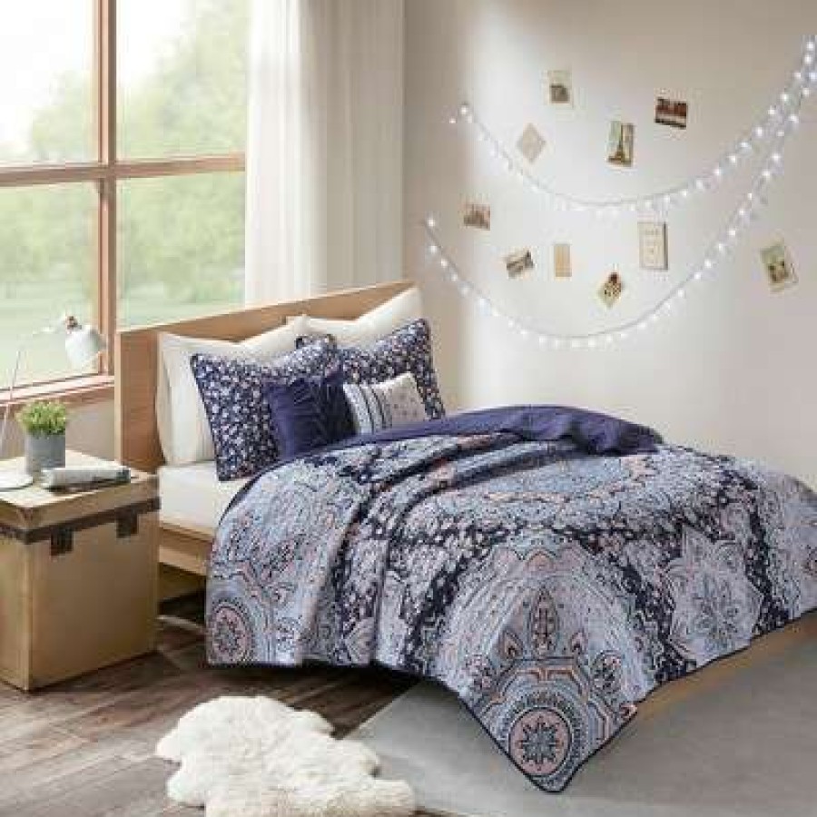 Coverlet Bedding Sets * | Cheapest Intelligent Design Willow Boho Coverlet Set