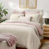 Duvet Cover Bedding Sets * | Best Sale Threshold Designed W/Studio Mcgee Raw Edge Hemstitch Cotton Slub Duvet & Sham Set Threshold Designed With Studio Mcgee