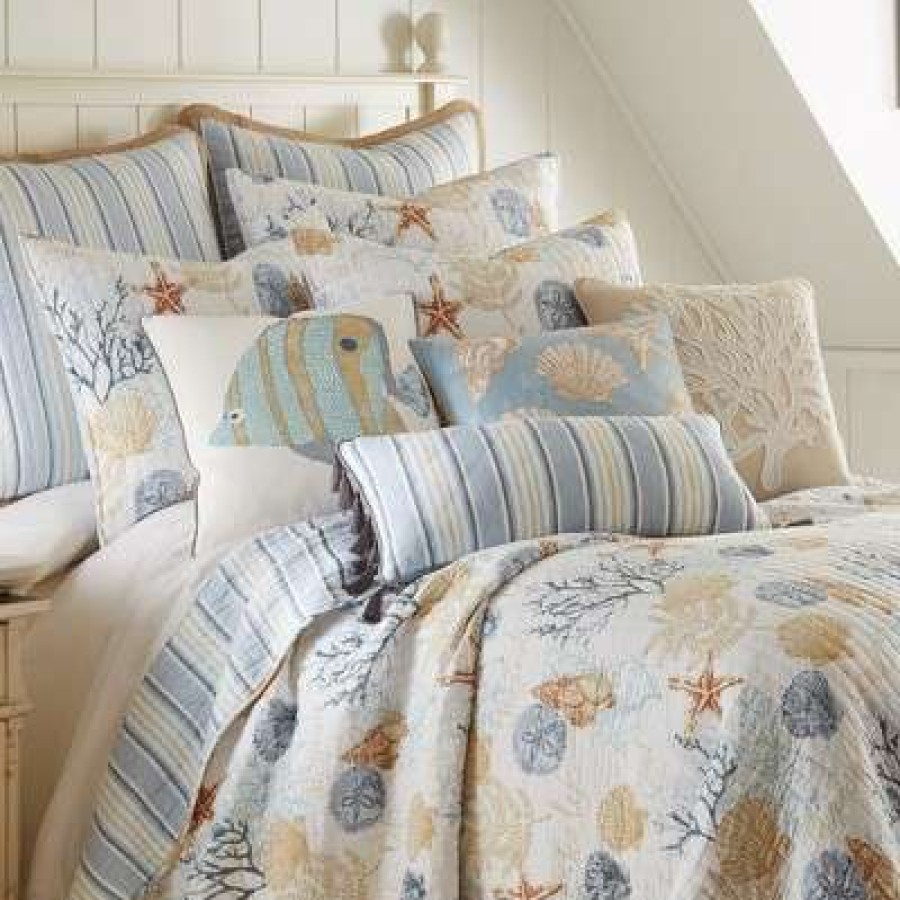 Quilt Bedding Sets * | Best Pirce Coral Sealife Quilt Set Levtex Home