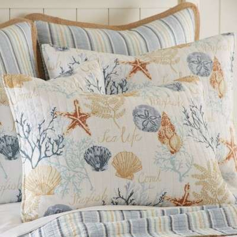 Quilt Bedding Sets * | Best Pirce Coral Sealife Quilt Set Levtex Home